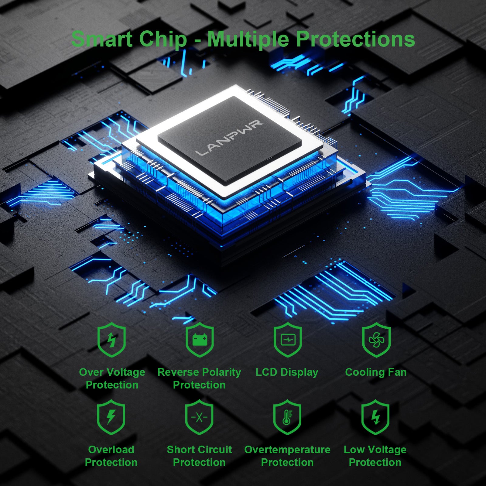 LANPWR 2000W 24V Pure Sine Wave Inverter